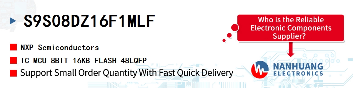 S9S08DZ16F1MLF NXP IC MCU 8BIT 16KB FLASH 48LQFP