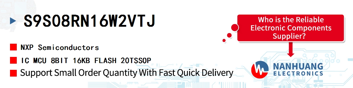S9S08RN16W2VTJ NXP IC MCU 8BIT 16KB FLASH 20TSSOP