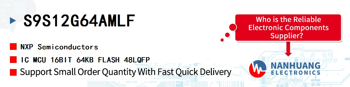 S9S12G64AMLF NXP IC MCU 16BIT 64KB FLASH 48LQFP