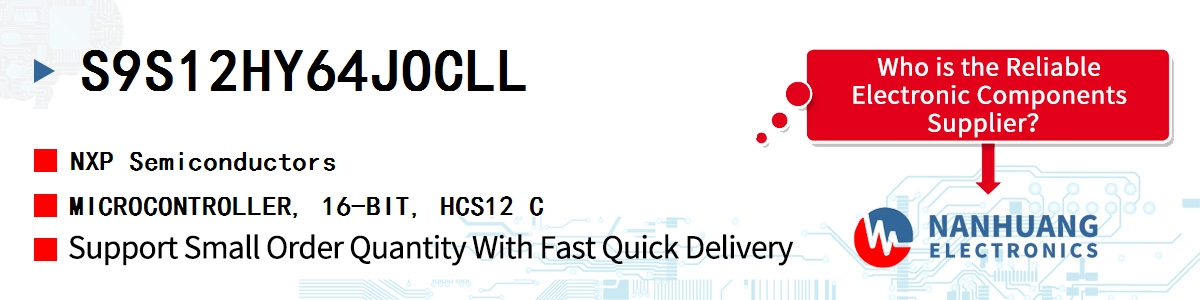 S9S12HY64JOCLL NXP MICROCONTROLLER, 16-BIT, HCS12 C