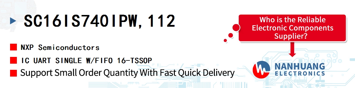 SC16IS740IPW,112 NXP IC UART SINGLE W/FIFO 16-TSSOP