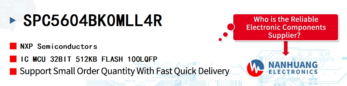 SPC5604BK0MLL4R NXP IC MCU 32BIT 512KB FLASH 100LQFP