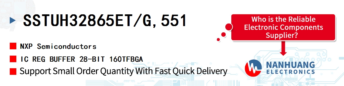 SSTUH32865ET/G,551 NXP IC REG BUFFER 28-BIT 160TFBGA