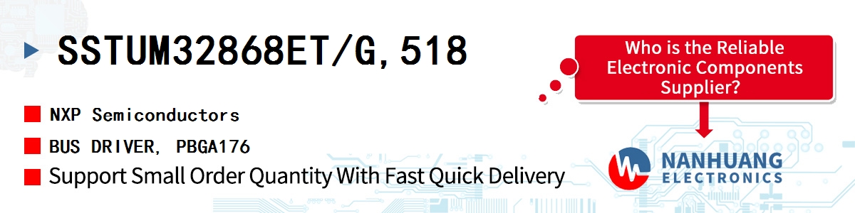 SSTUM32868ET/G,518 NXP BUS DRIVER, PBGA176