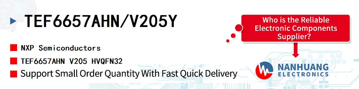 TEF6657AHN/V205Y NXP TEF6657AHN V205 HVQFN32