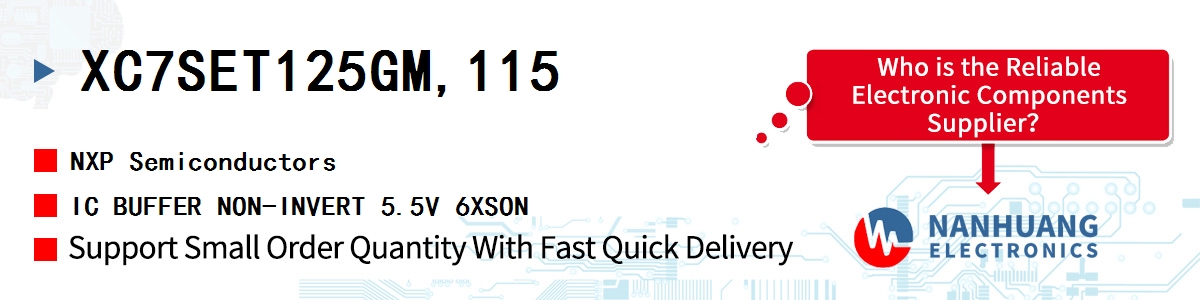 XC7SET125GM,115 NXP IC BUFFER NON-INVERT 5.5V 6XSON