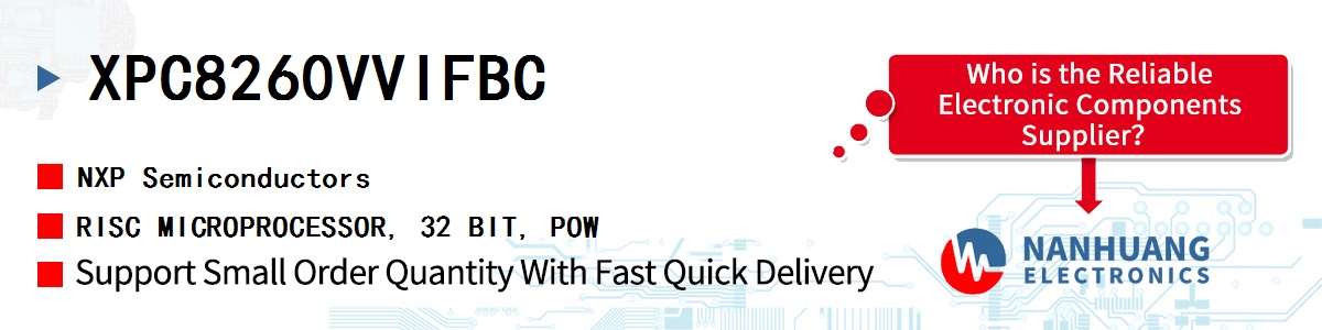 XPC8260VVIFBC NXP RISC MICROPROCESSOR, 32 BIT, POW